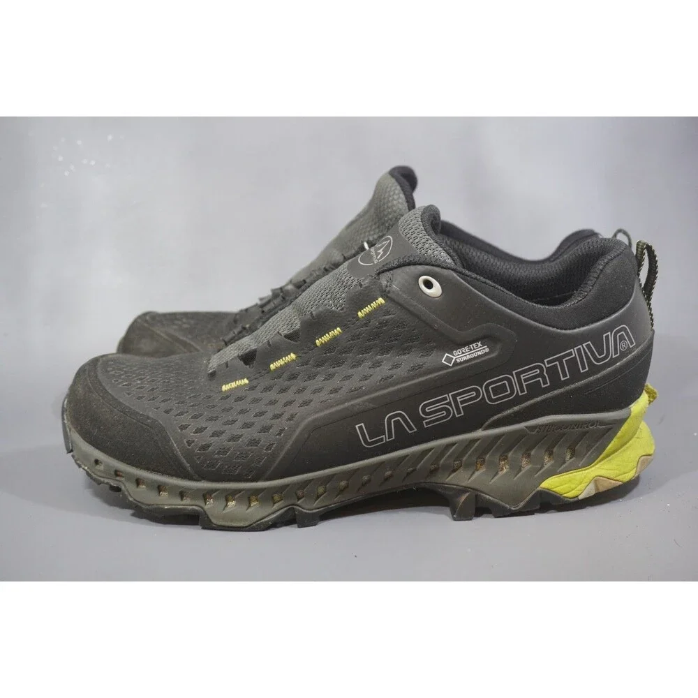 La Sportiva Spire GTX Shoes Mens Size 10.5 Black Gore-Tex Hiking Vibram 2104-C